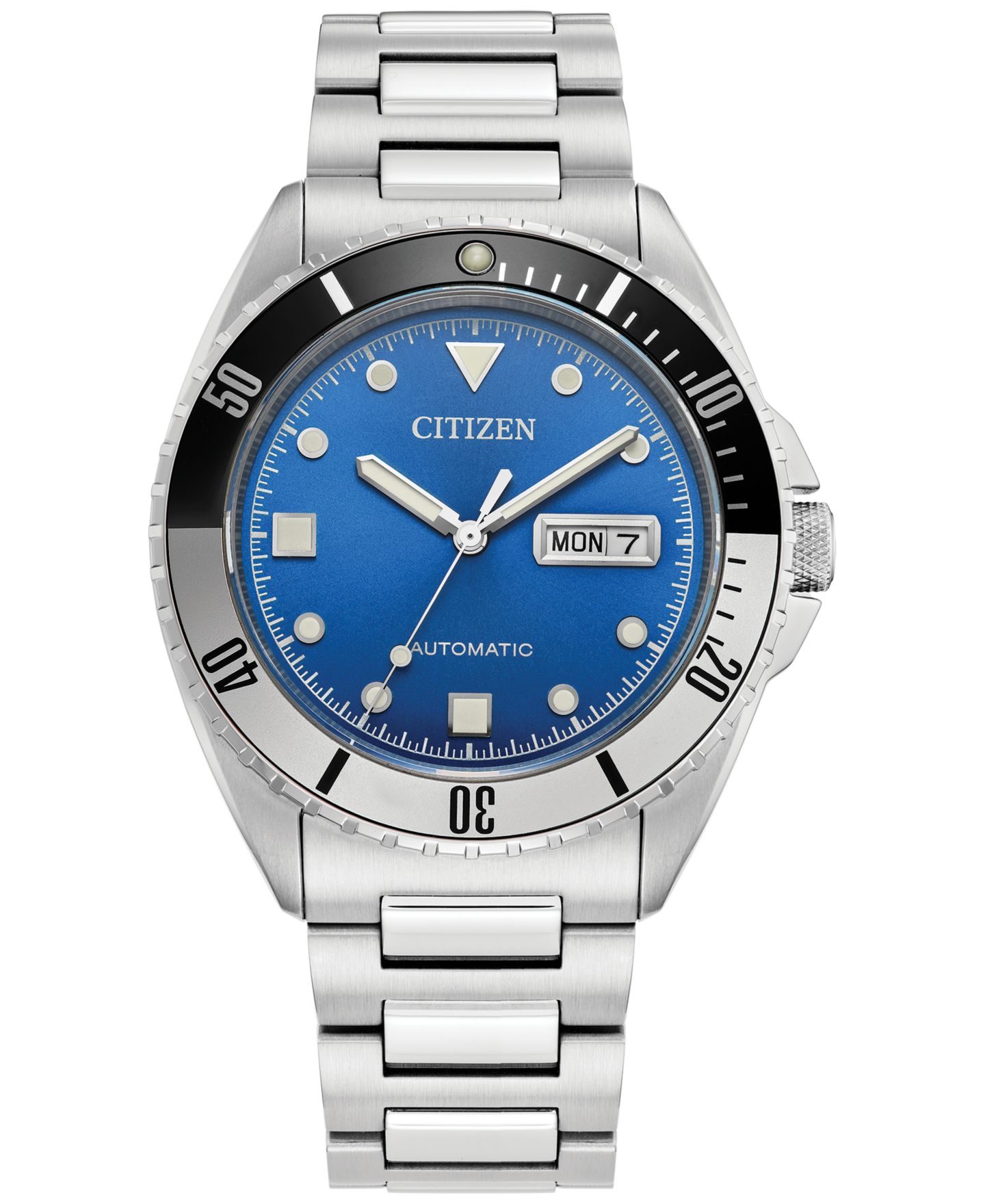 Мужские часы Citizen Automatic Sport Luxury Stainless Steel Bracelet Watch 42mm — фото 1