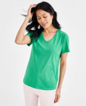 Macys womens green tops on sale