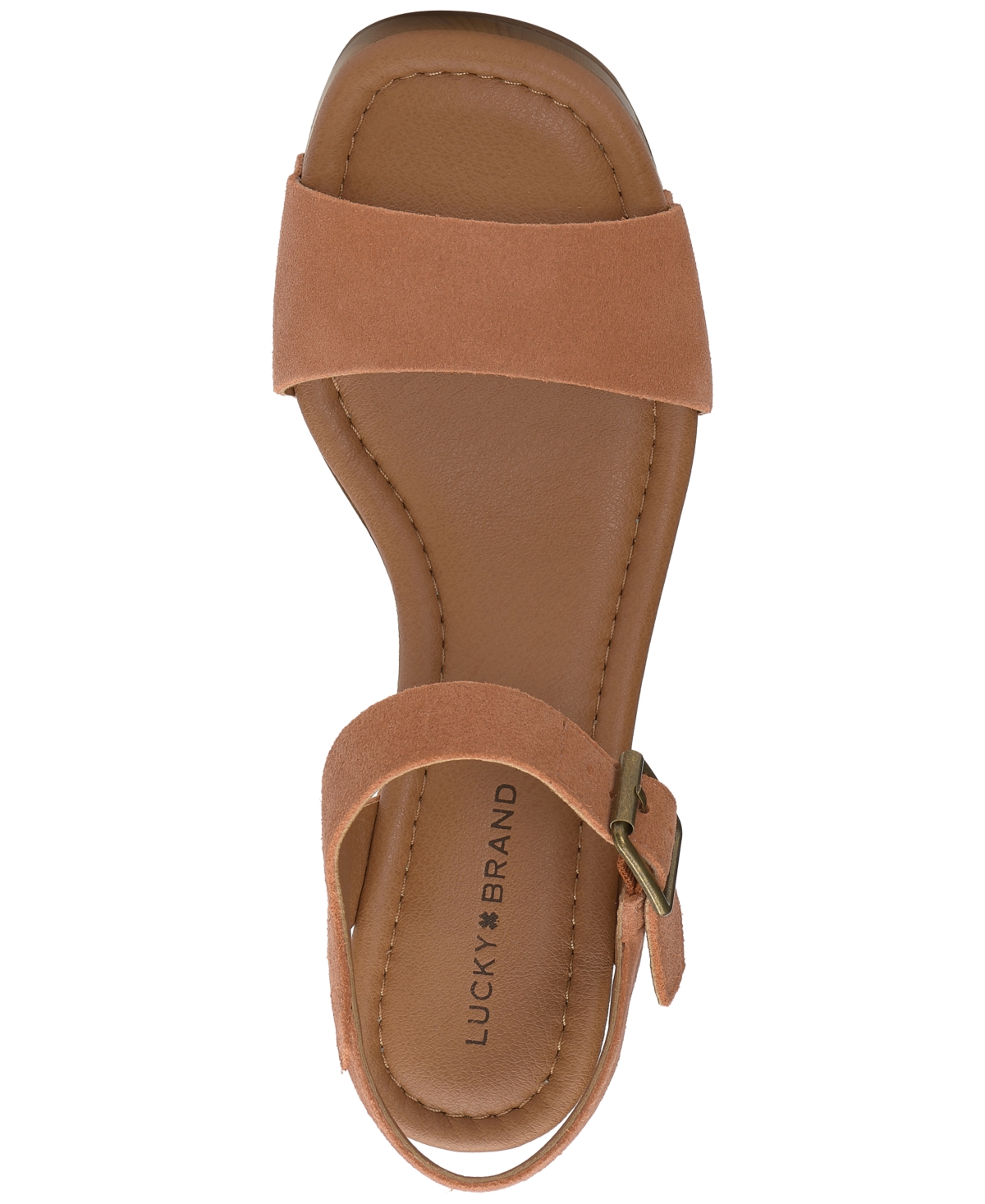 Lucky Brand Women's Adario Adjustable Ankle-Strap Wedge Sandals
