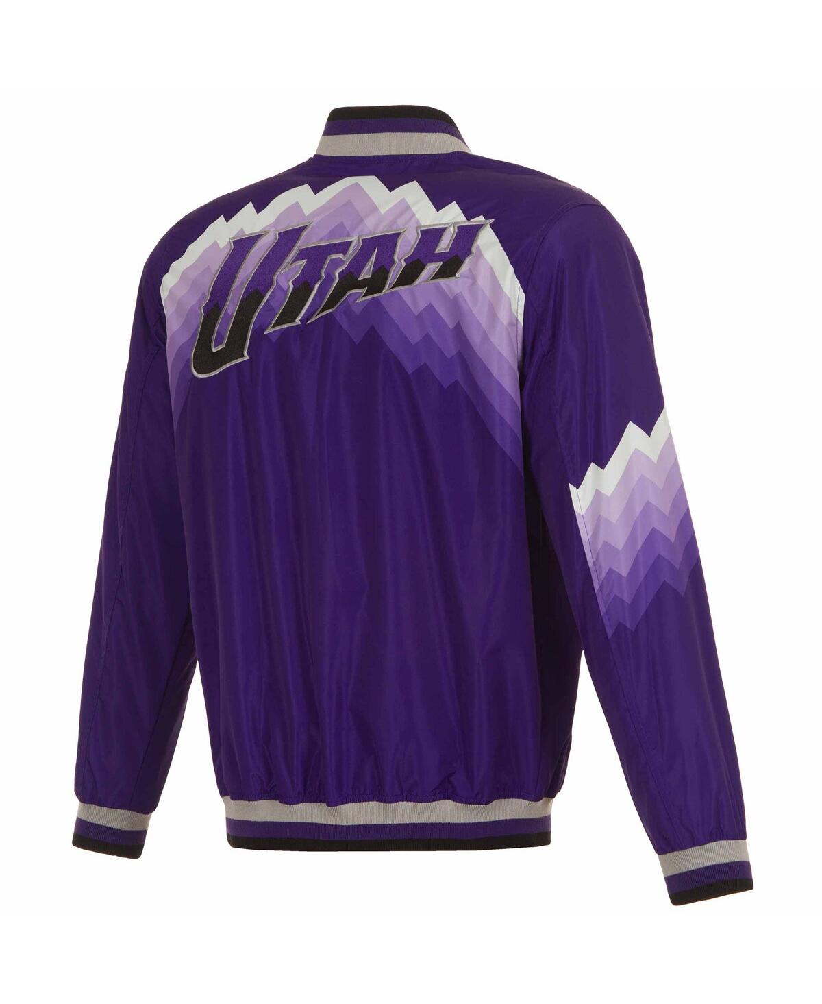 Shop Jh Design Men's  Purple Utah Jazz 2023/24 City Edition Nylon Full-zip Bomber Jacket