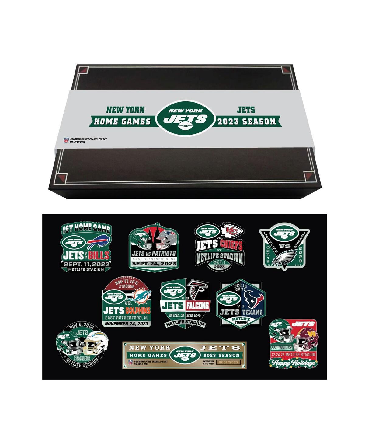 Mojo Licensing Kids' New York Jets 2023-24 Game Day Pin Collector Set In Multi