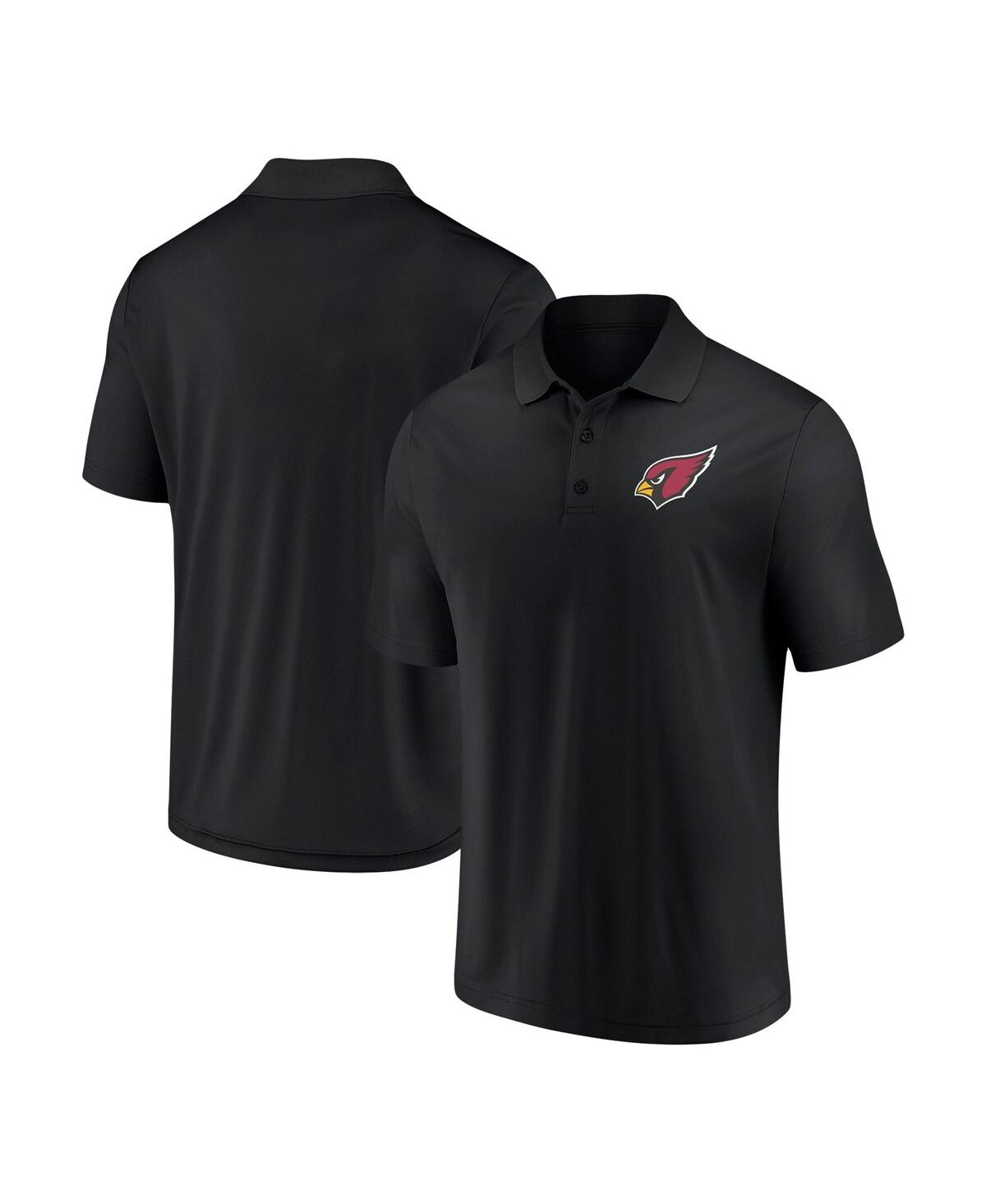 Shop Fanatics Men's  Black Arizona Cardinals Component Polo Shirt