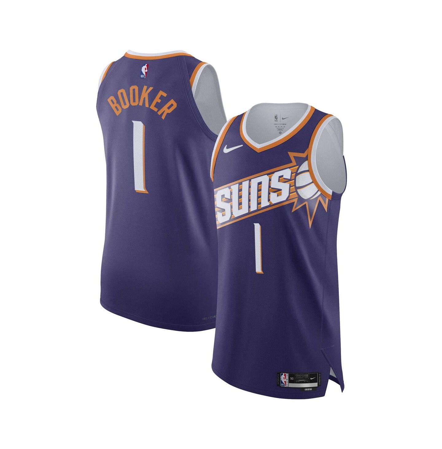 Мужской топ Nike Devin Booker Purple Phoenix Suns Authentic Jersey - Association Edition — фото 1