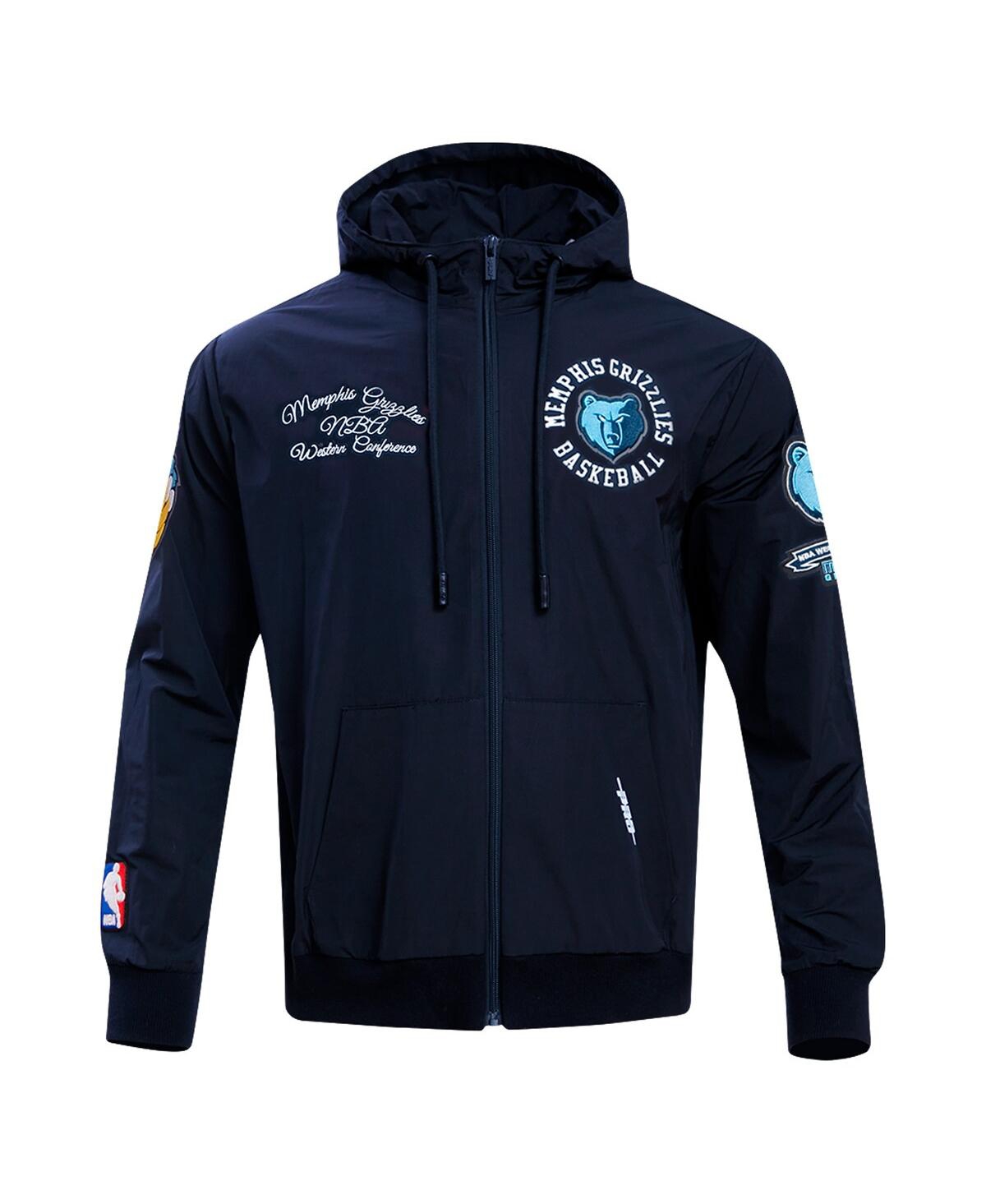 Men's Pro StandardMemphis Grizzlies Hybrid Full-Zip Hoodie - Navy