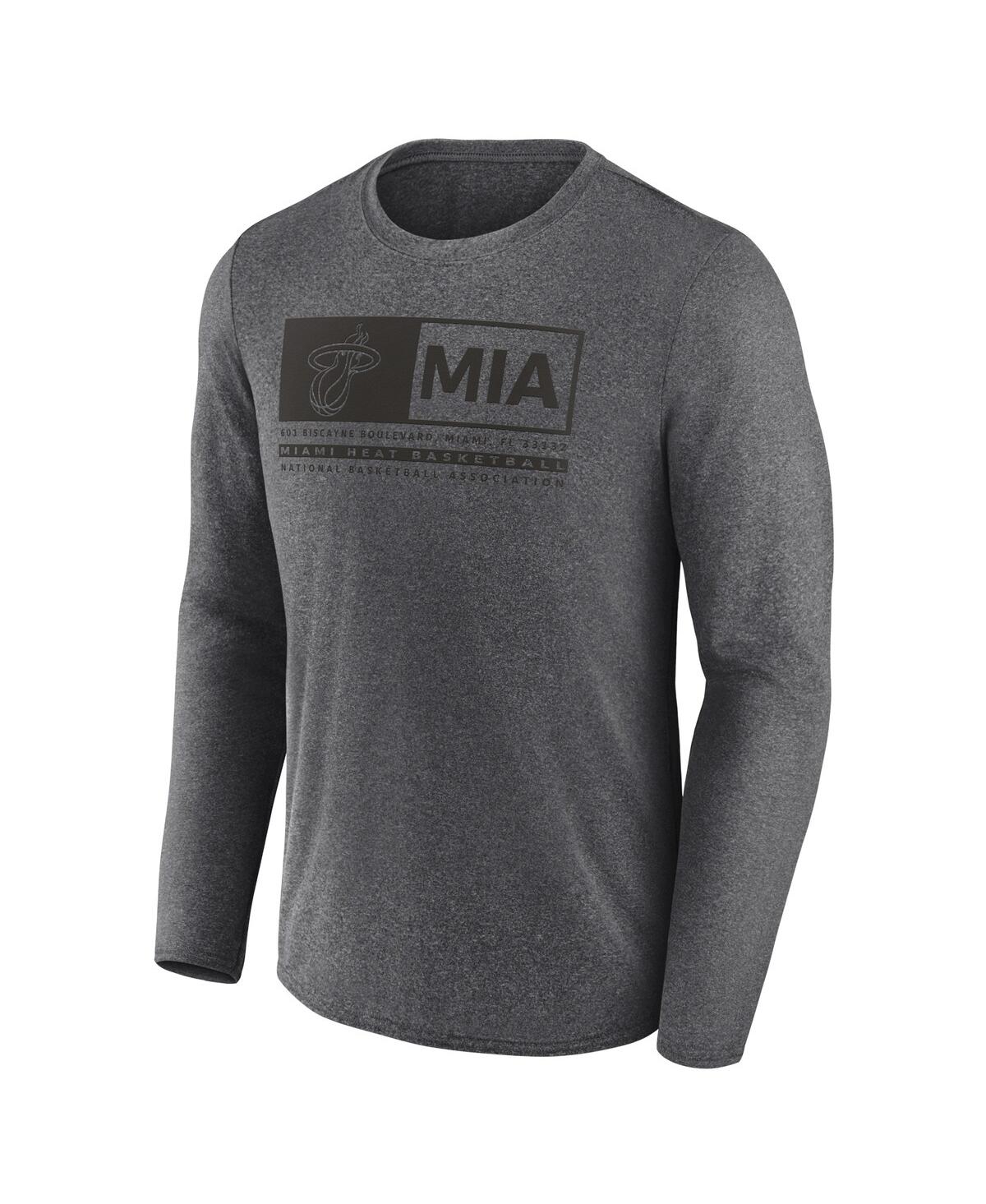 Men's FanaticsMiami Heat Three-Point Play T-shirt - Heather Charcoal