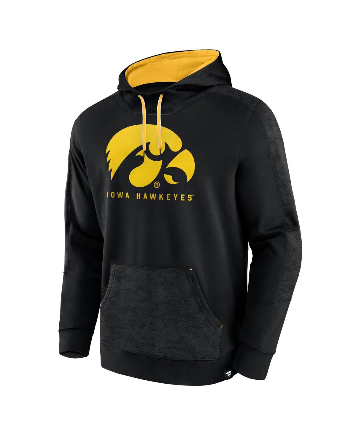 Men's FanaticsIowa Hawkeyes Defender Pullover Hoodie - Black