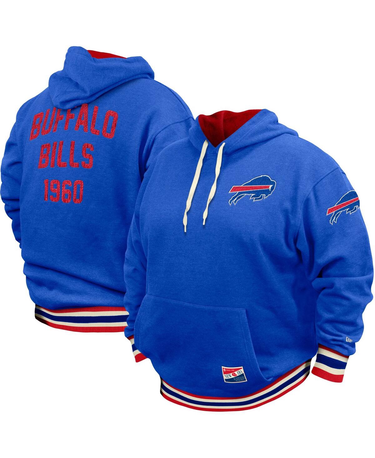 Shop New Era Men's  Royal Buffalo Bills Big And Tall Nfl Pullover Hoodie
