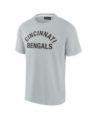 Men's and Women's Gray Cincinnati Bengals Super Soft Short Sleeve T-shirt