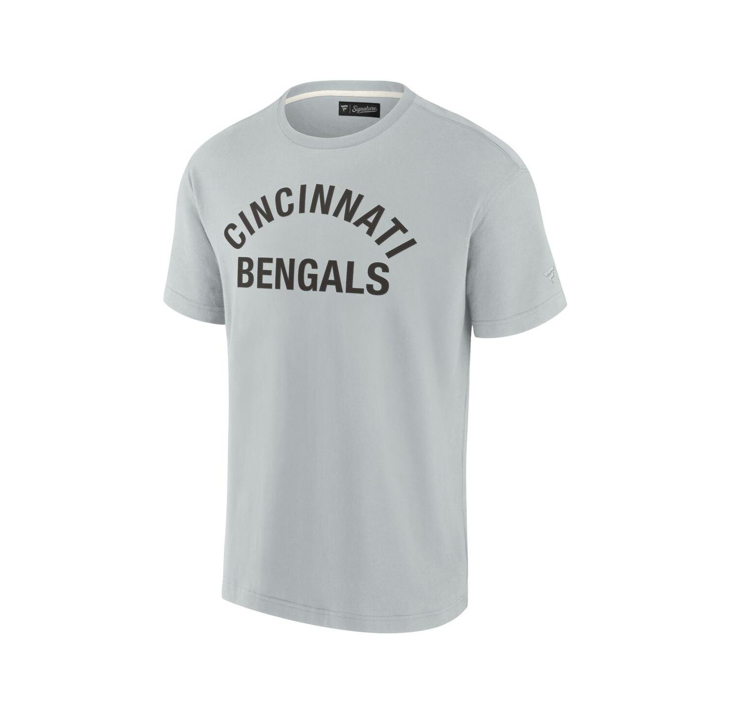 Men's and Women's Gray Cincinnati Bengals Super Soft Short Sleeve T-shirt