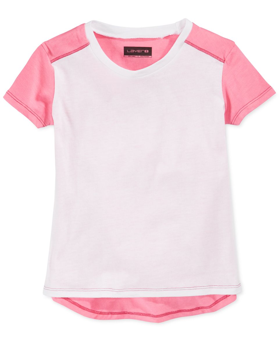 Layer 8 Little Girls Contrast Tee   Shirts & Tees   Kids & Baby