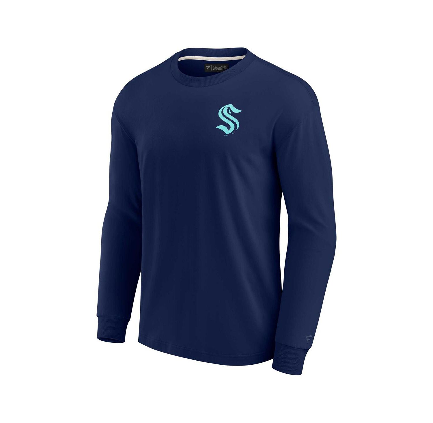 Men's and Women's Deep Sea Blue Seattle Kraken Super Soft Long Sleeve T-shirt