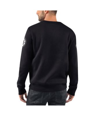 Men's x NHL Black Ice Black Boston Bruins Cross Check Pullover Sweatshirt