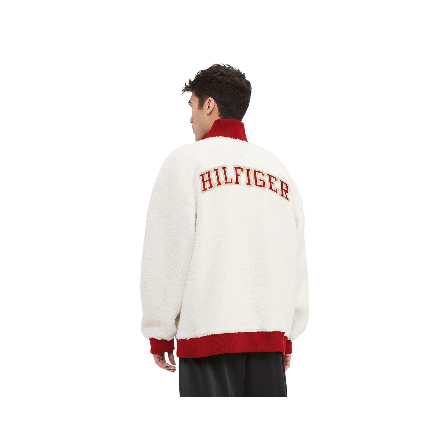 Men's Cream San Francisco 49ers Jordan Sherpa Quarter-Zip Sweatshirt