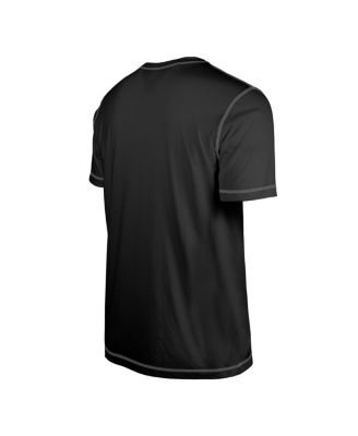Men's Black Las Vegas Raiders Third Down Puff Print T-shirt