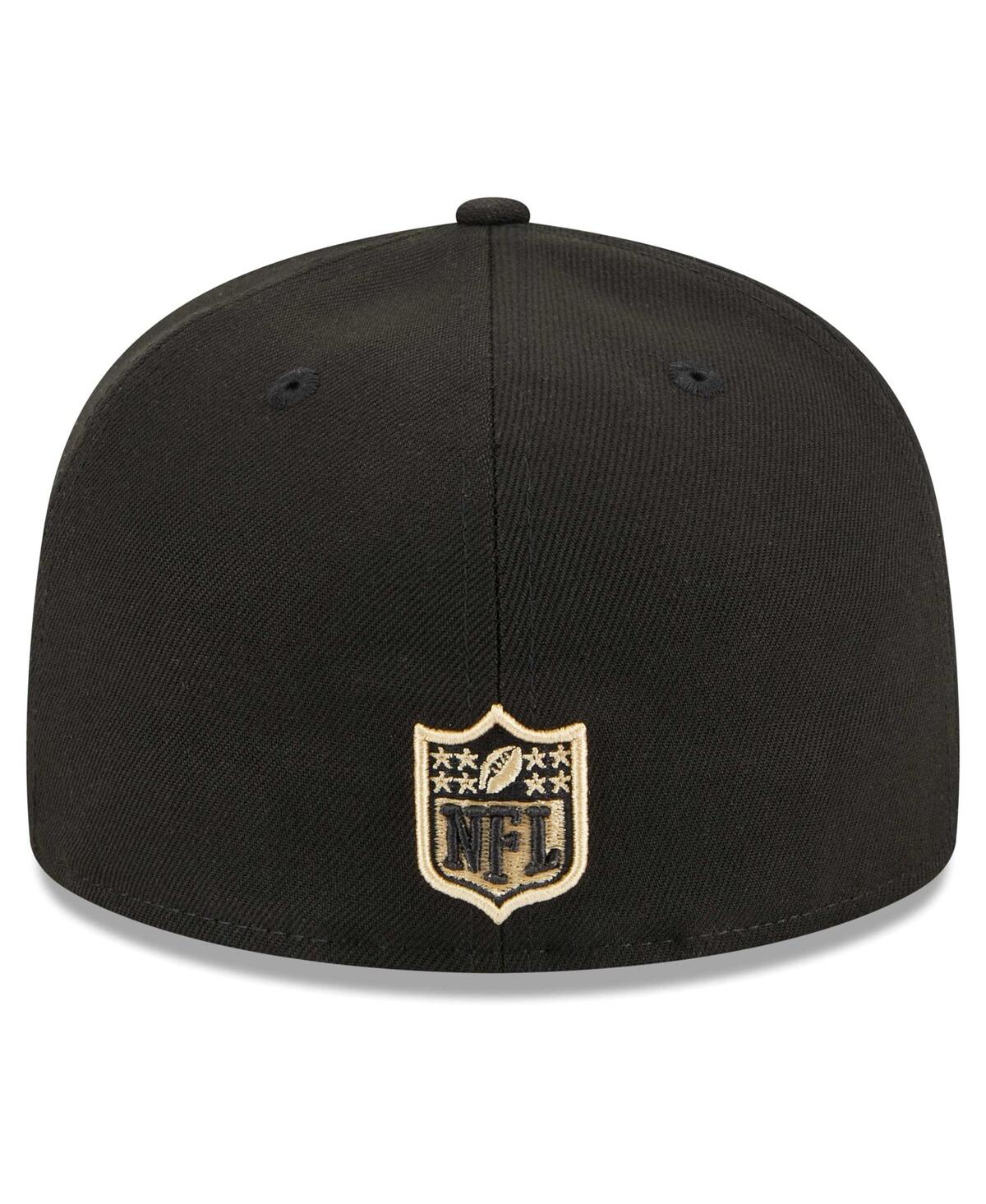 Men's New EraNew Orleans Saints Main Patch 59FIFTY Fitted Hat - Black