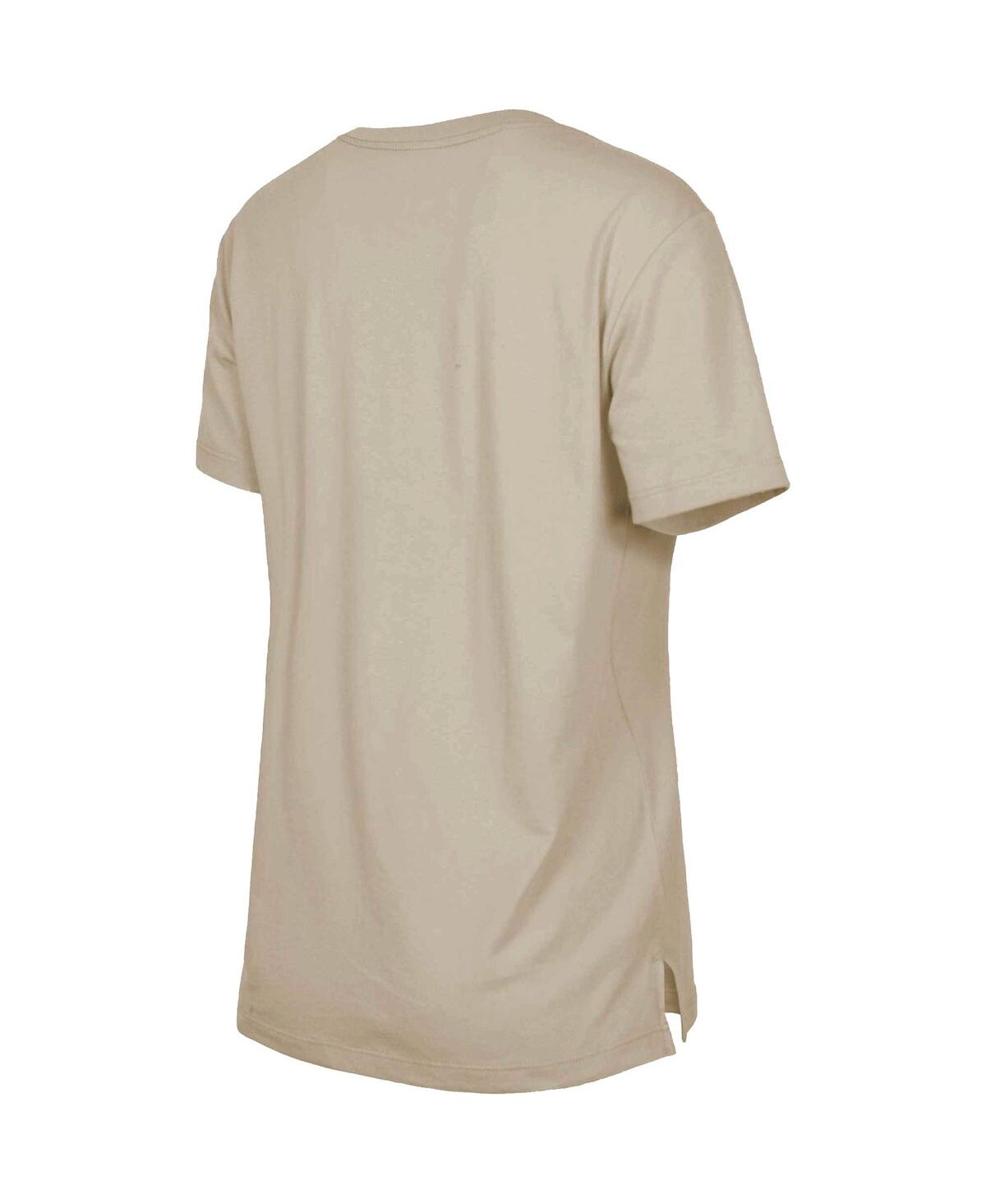 NEW ERA WOMEN'S NEW ERA TAN TAMPA BAY BUCCANEERS THIRD DOWN HISTORIC T-SHIRT 
