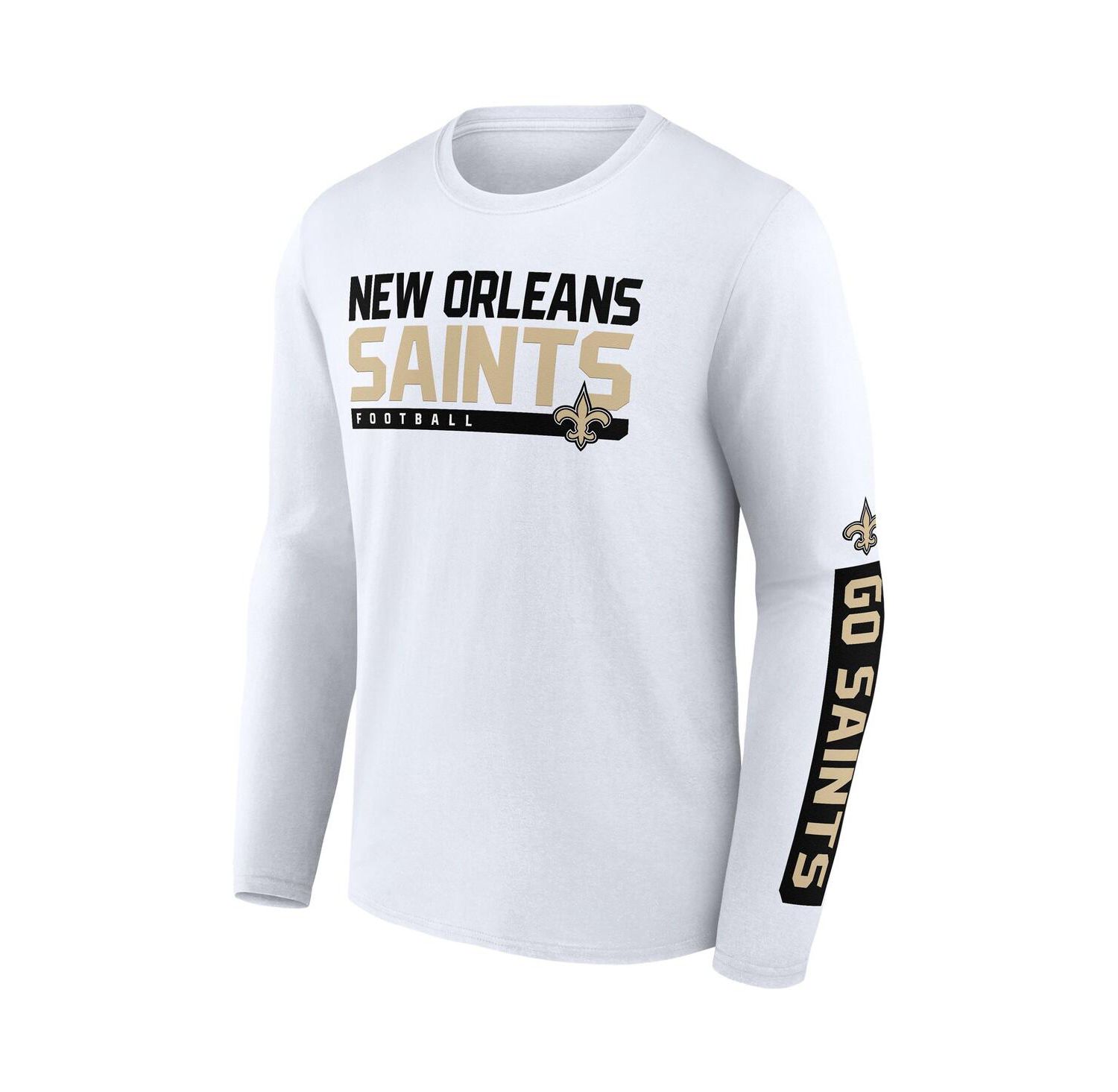 Men's Black, White New Orleans Saints Two-Pack 2023 Schedule T-shirt Combo Set