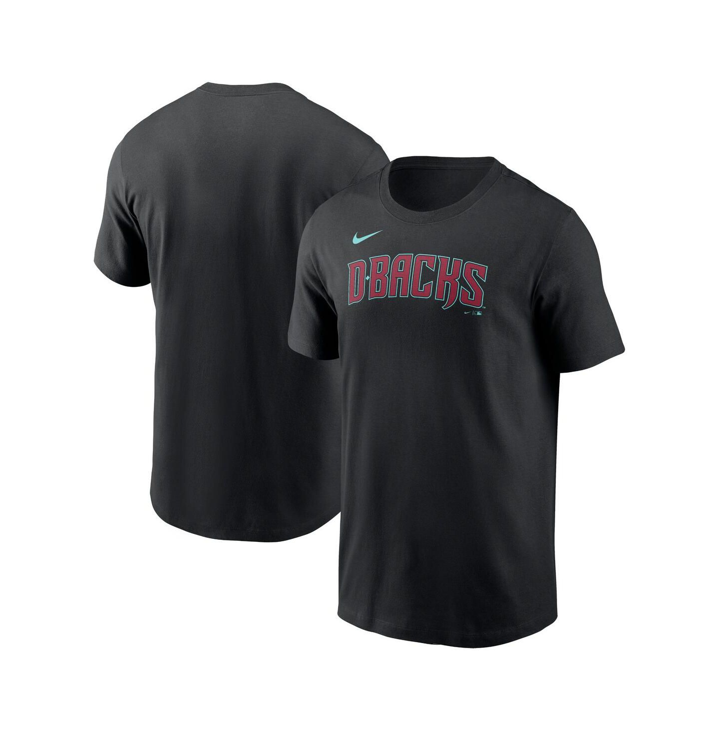 Мужская футболка Nike Black Arizona Diamondbacks Wordmark — фото 1