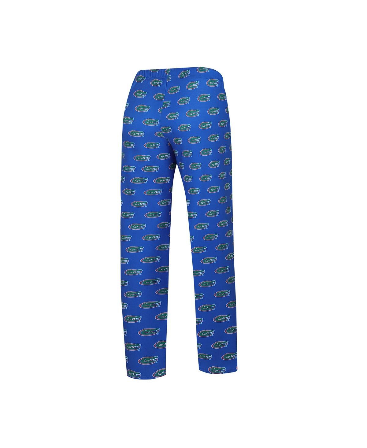 Women's Concepts Sport Royal Florida Gators Long Sleeve V-Neck T-shirt and Gauge Pants Sleep Set - Royal