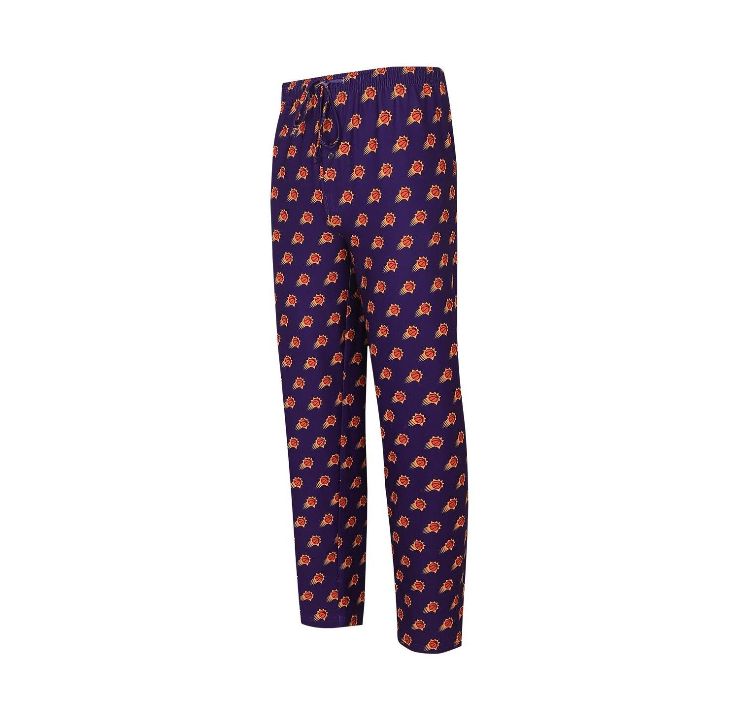 Men's Purple Phoenix Suns Allover Logo Print Gauge Sleep Pants