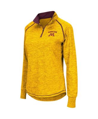 Women's Minnesota Gophers Bikram Raglan Quarter-Zip Top