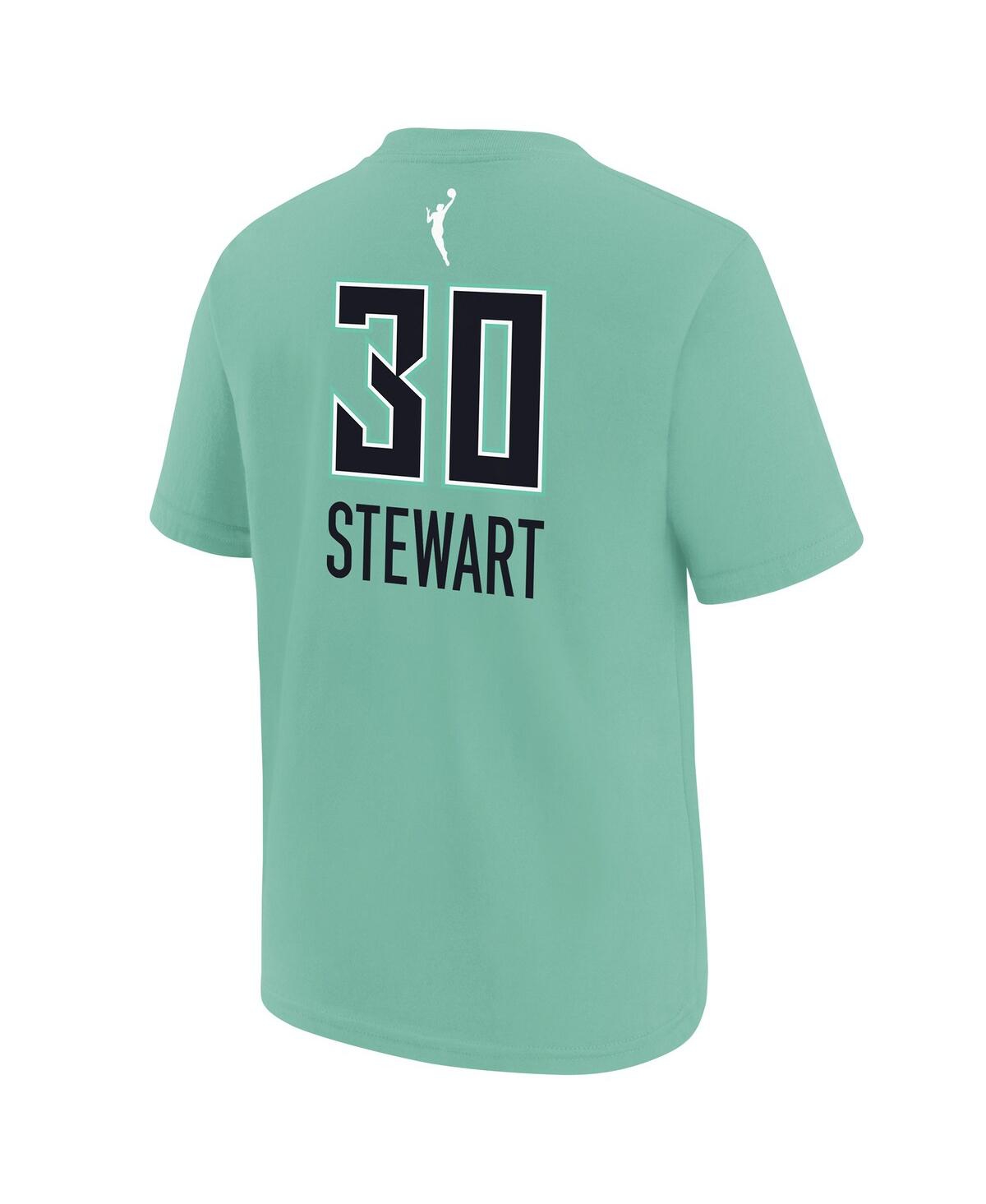 Shop Outerstuff Big Boys And Girls Breanna Stewart Mint New York Liberty Rebel Edition Name And Number T-shirt