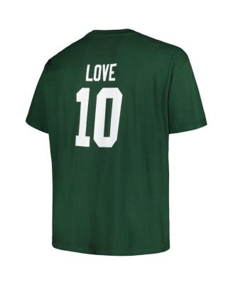 Men's Jordan Love Green Green Bay Packers Big and Tall Player Name and Number T-shirt