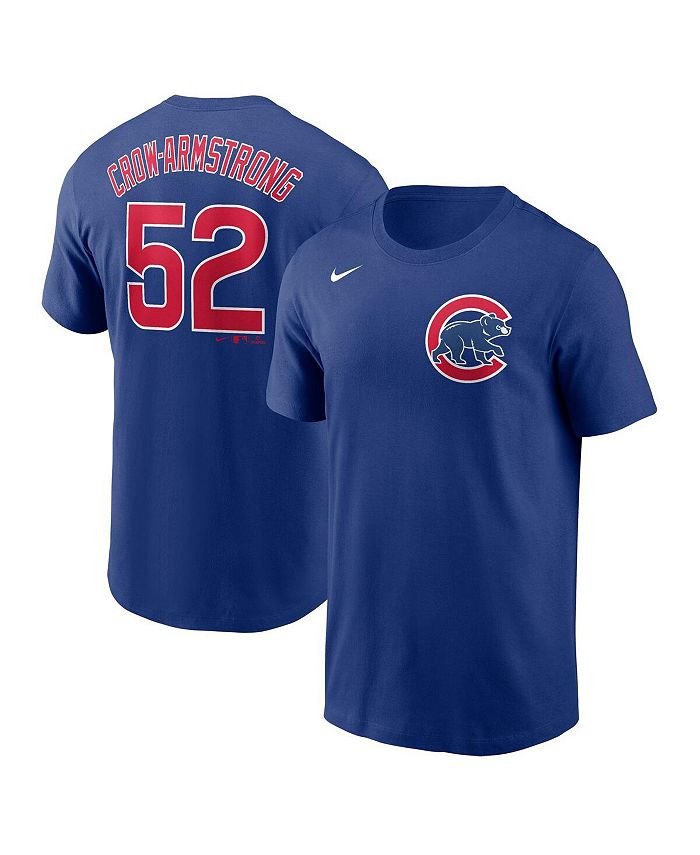 Fanatics Men's Branded Pete CrowArmstrong Royal Chicago Cubs Name and