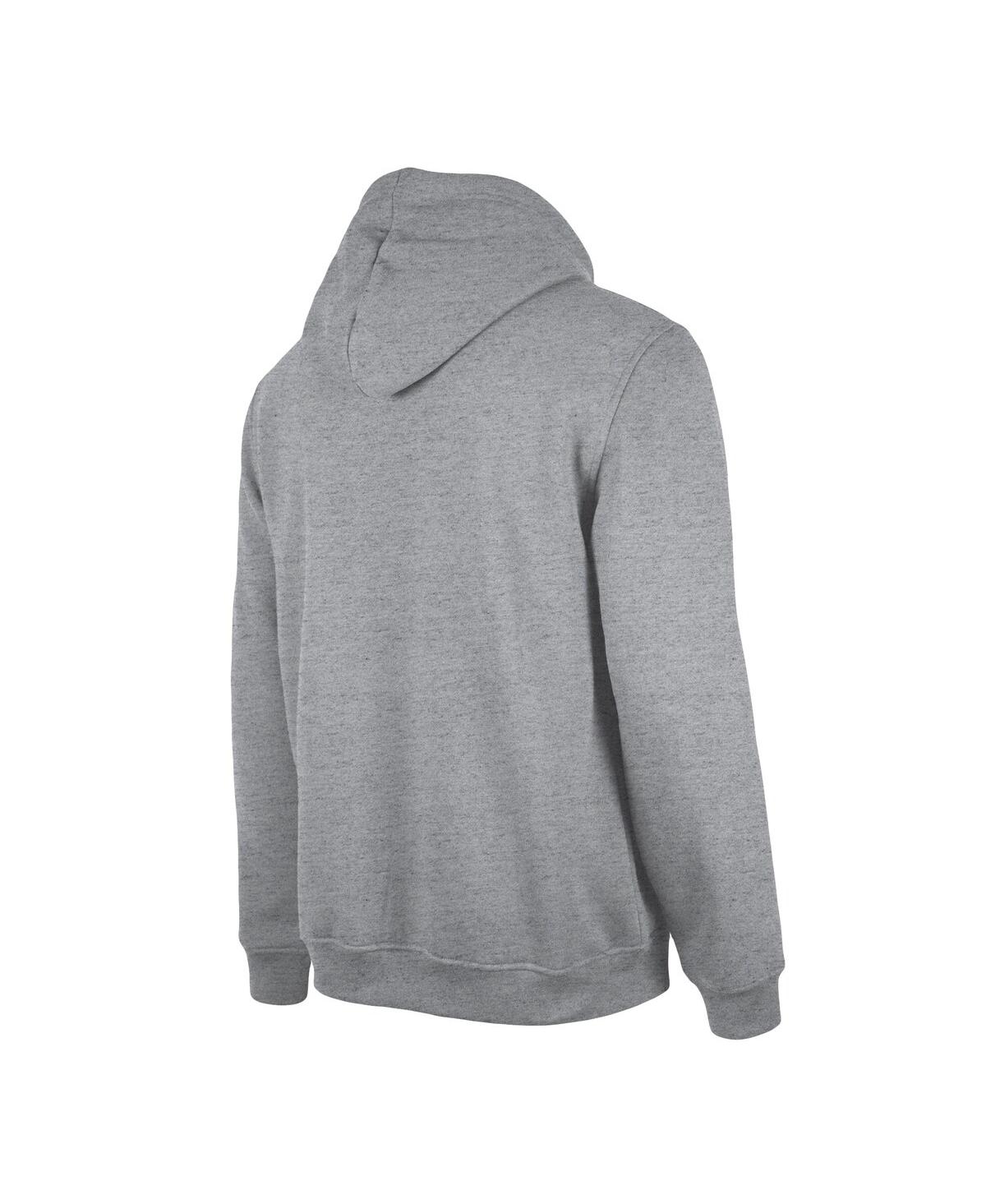 Men's New EraDistressed Miami Dolphins Retro Pullover Hoodie - Heather Gray