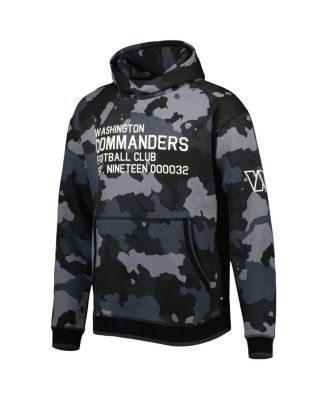 Men's Black Washington Commanders Camo Pullover Hoodie