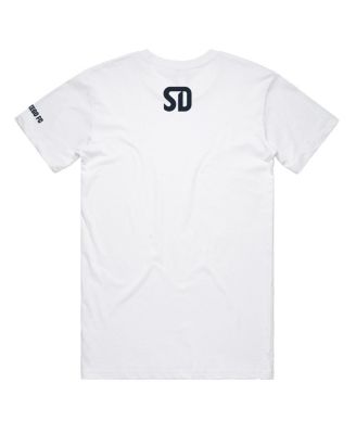 Men's and Women's White San Diego FC Monochrome T-shirt