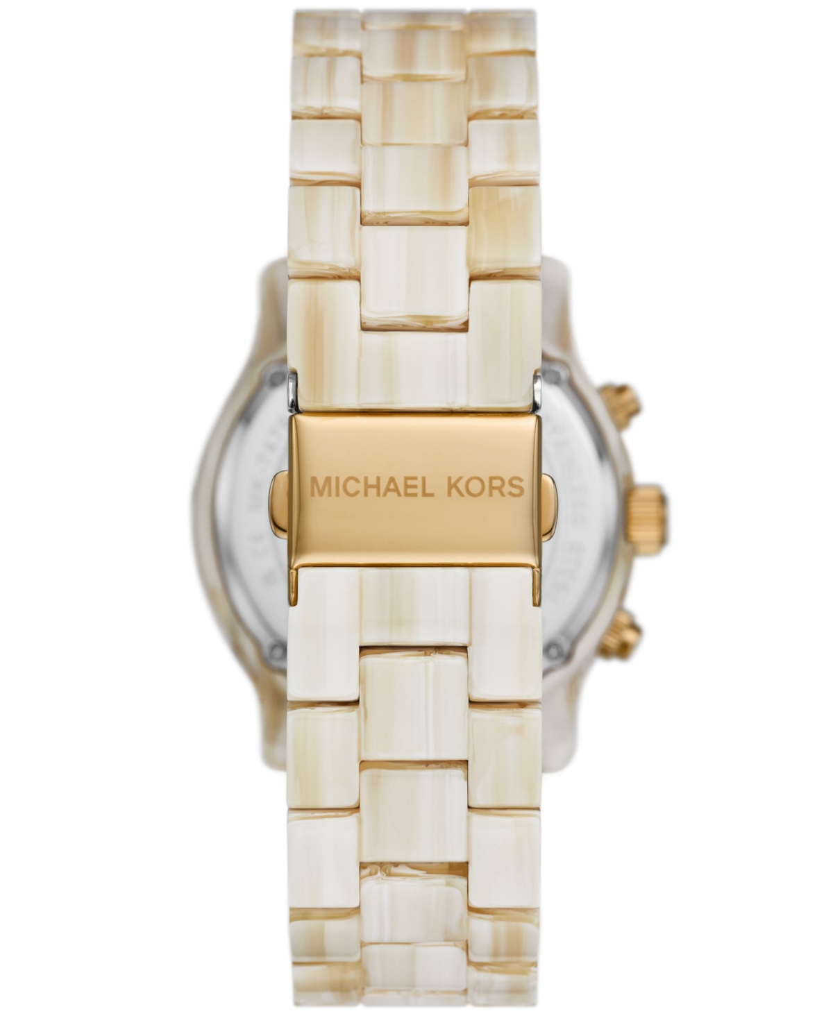 Shop Michael Kors Women's Runway Chronograph Alabaster Acetate Watch 38mm