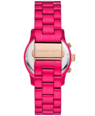 Michael Kors Women's Limited Edition Runway Chronograph Deep Pink