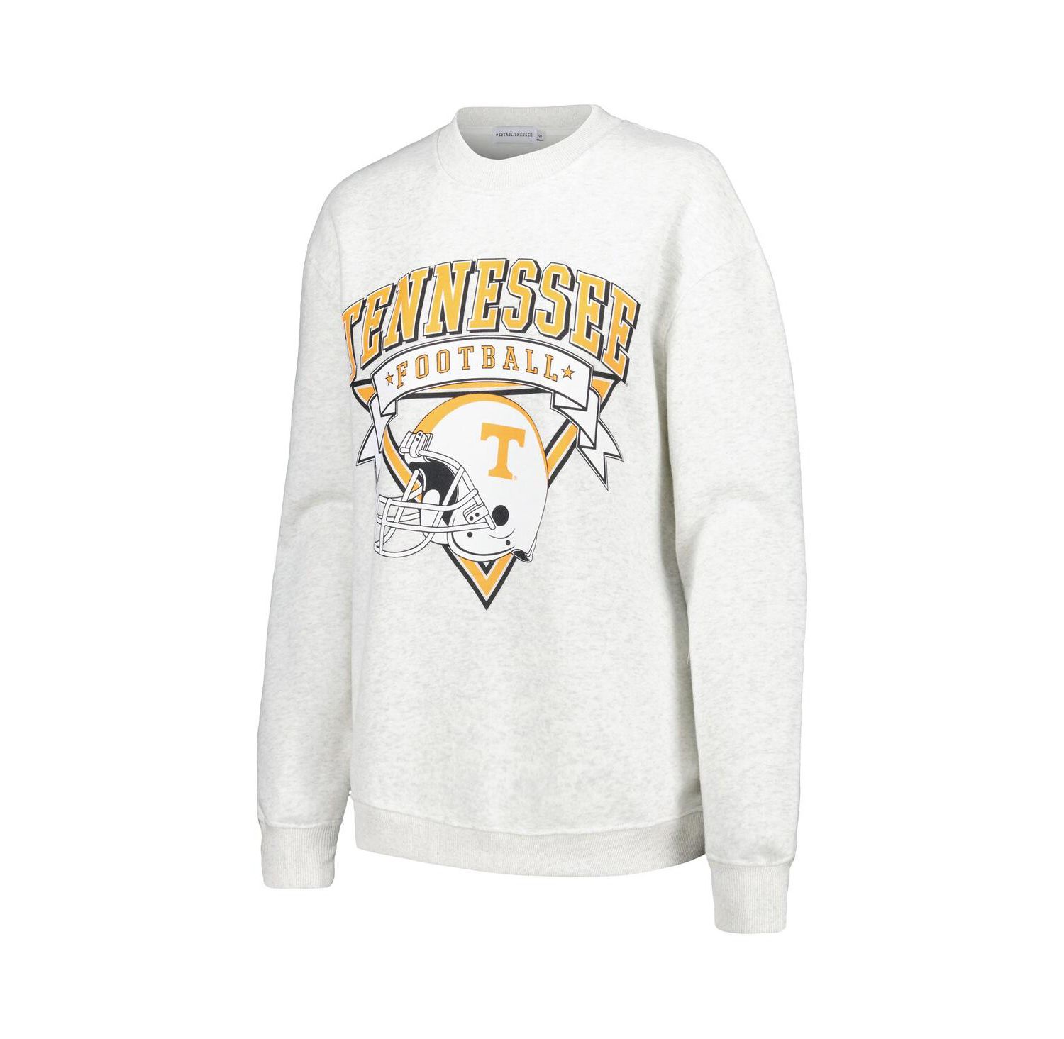 Women's Ash Tennessee Volunteers Logo Pullover Sweatshirt