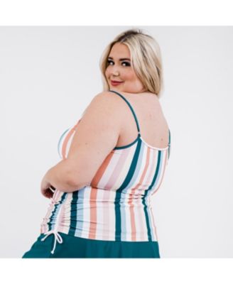 Women's Plus Size Adjustable Strap Maya Swim Top