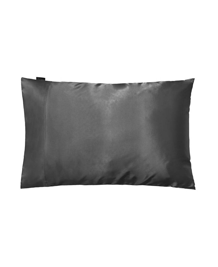 night dualsilk silk & eucalyptus pillowcase - silver - queen