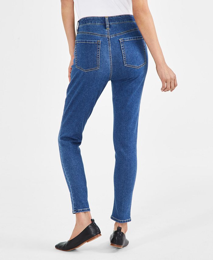 Style & Co Petite Mid-Rise Curvy Skinny Jeans, Created for Macy's - Macy's