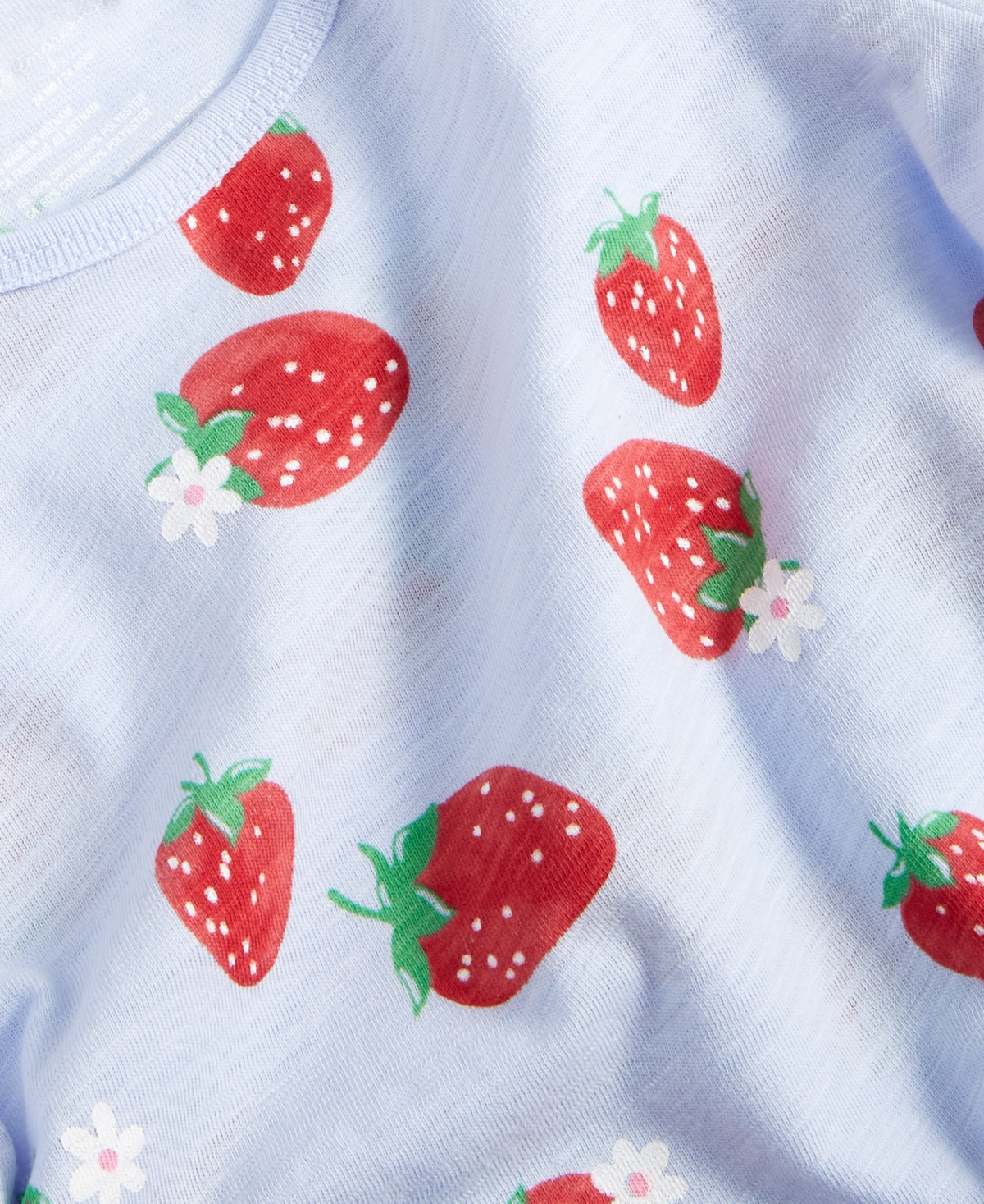 Shop First Impressions Baby Girls Strawberry Garden T-shirt, Created For Macy's In Lunar