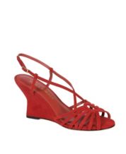 Macy's red 2025 wedge shoes