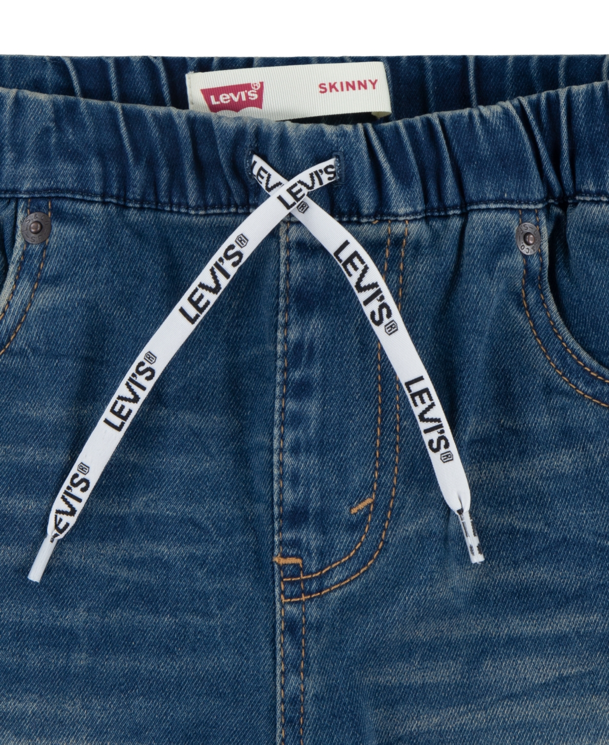 Levi's Big Boys Skinny Fit Elastic Waistband 5-Pocket Shorts