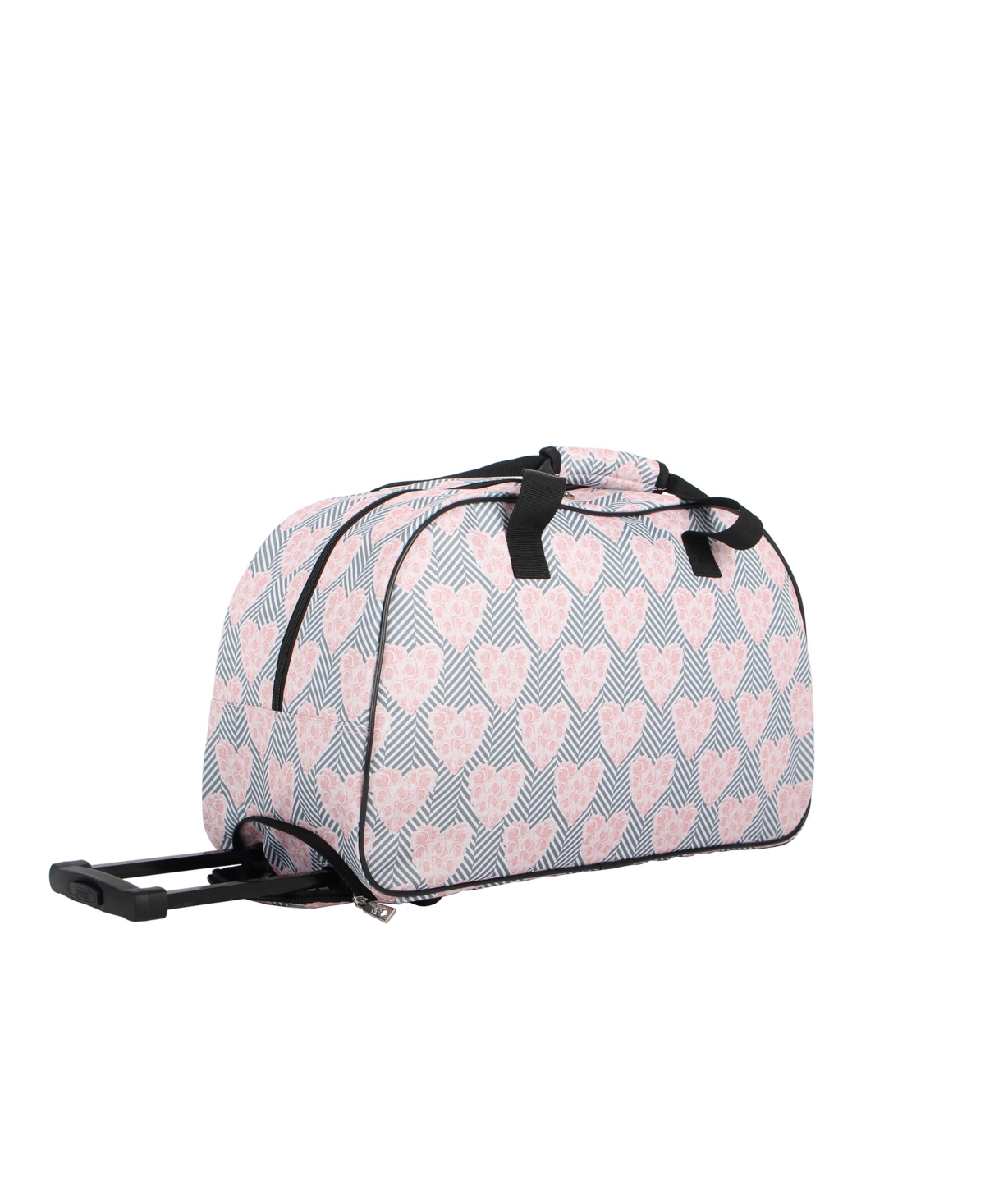Betsey Johnson Carry On Softside Rolling Duffel Bag Gingham Rose Smart Closet