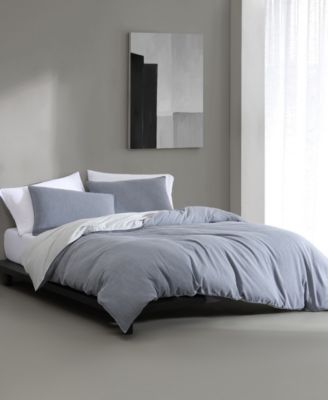 CLOSEOUT! Tencel Reversible Solid 3 Piece Duvet Cover Set, Queen