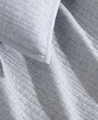 Ribbed Matelasse Melange Tencel Jersey 3 Piece Duvet Cover Set, Queen