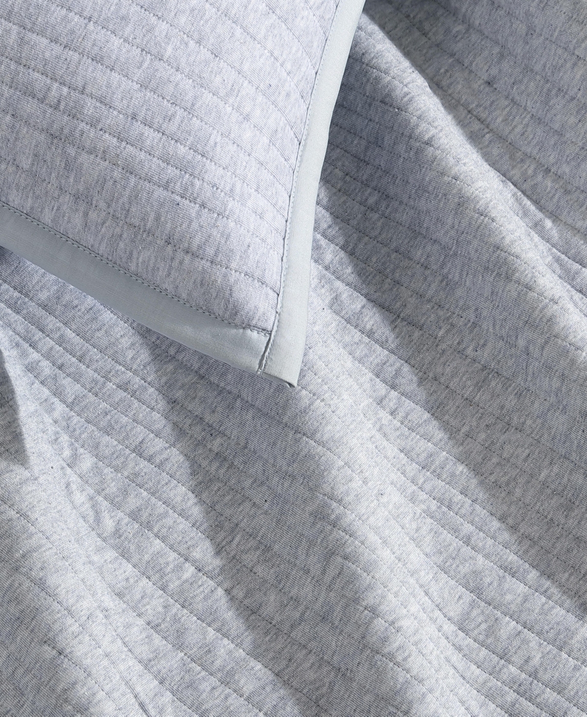 Closeout! Calvin Klein Modern Cotton Ribbed Matelasse Melange Tencel Jersey 3 Piece Duvet Cover Set