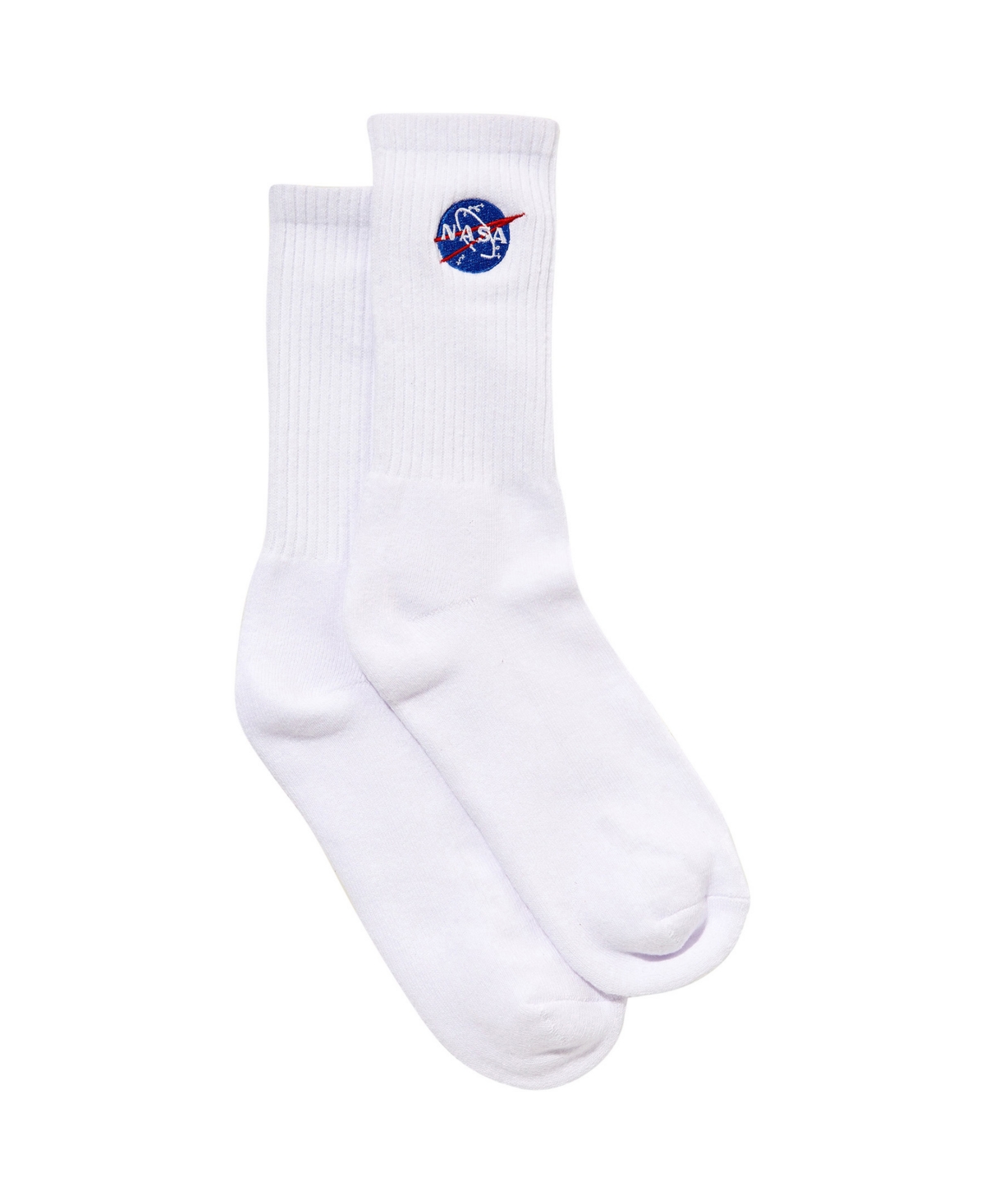 Cotton On Men's Special Edition Crew Socks In White,nasa
