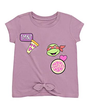 Teenage Mutant Ninja Turtles Leonardo Michelangelo Raphael Girls 2 Pack  T-Shirts Toddler to Big Kid