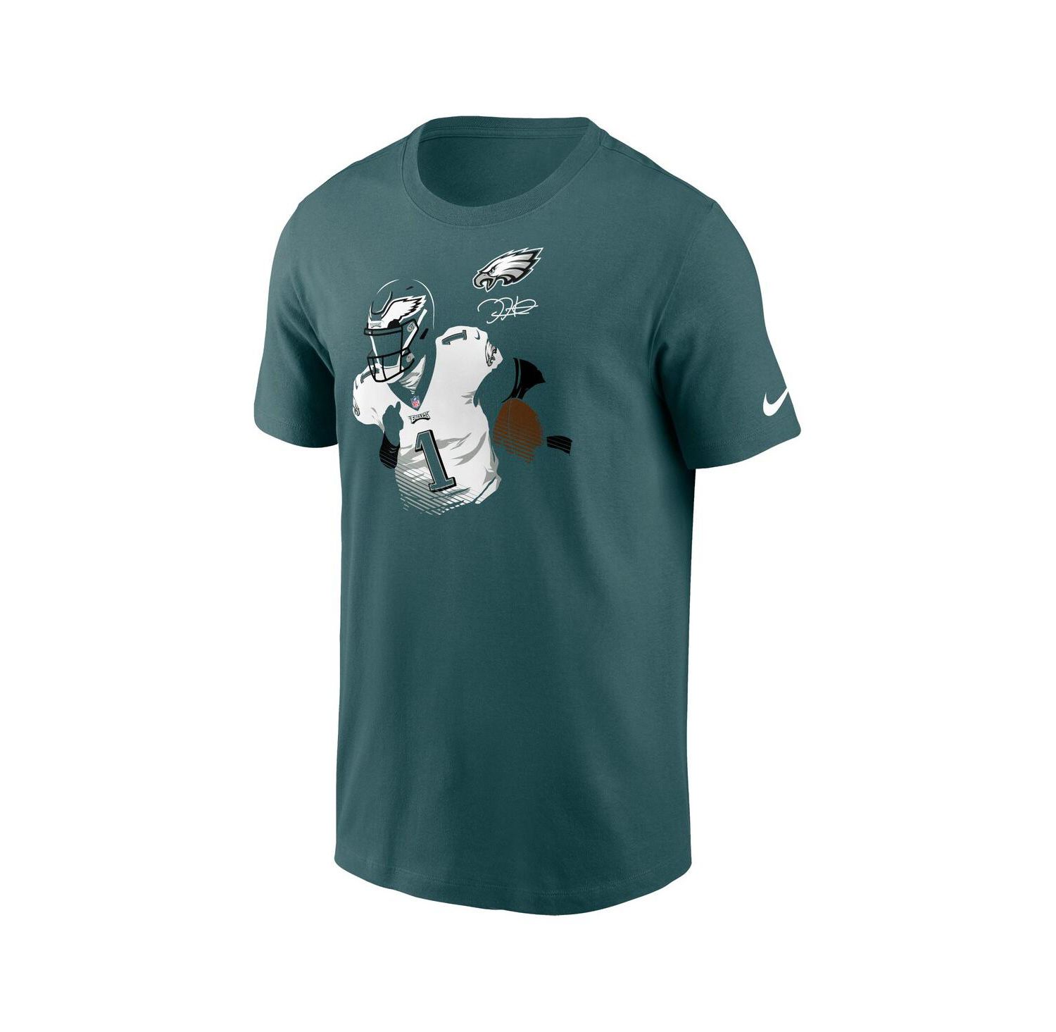 Men's Jalen Hurts Midnight Green Philadelphia Eagles Player Graphic T-shirt
