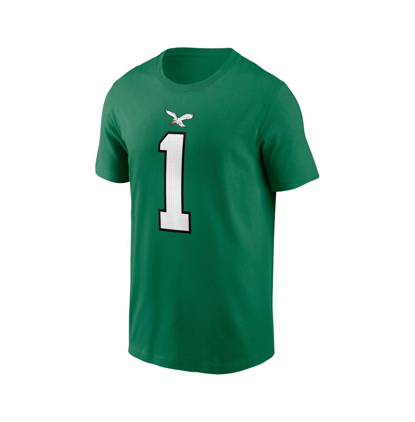 Футболка Nike Jalen Hurts Kelly Green Philadelphia Eagles Player Name and Number T-shirt для мальчиков — фото 4