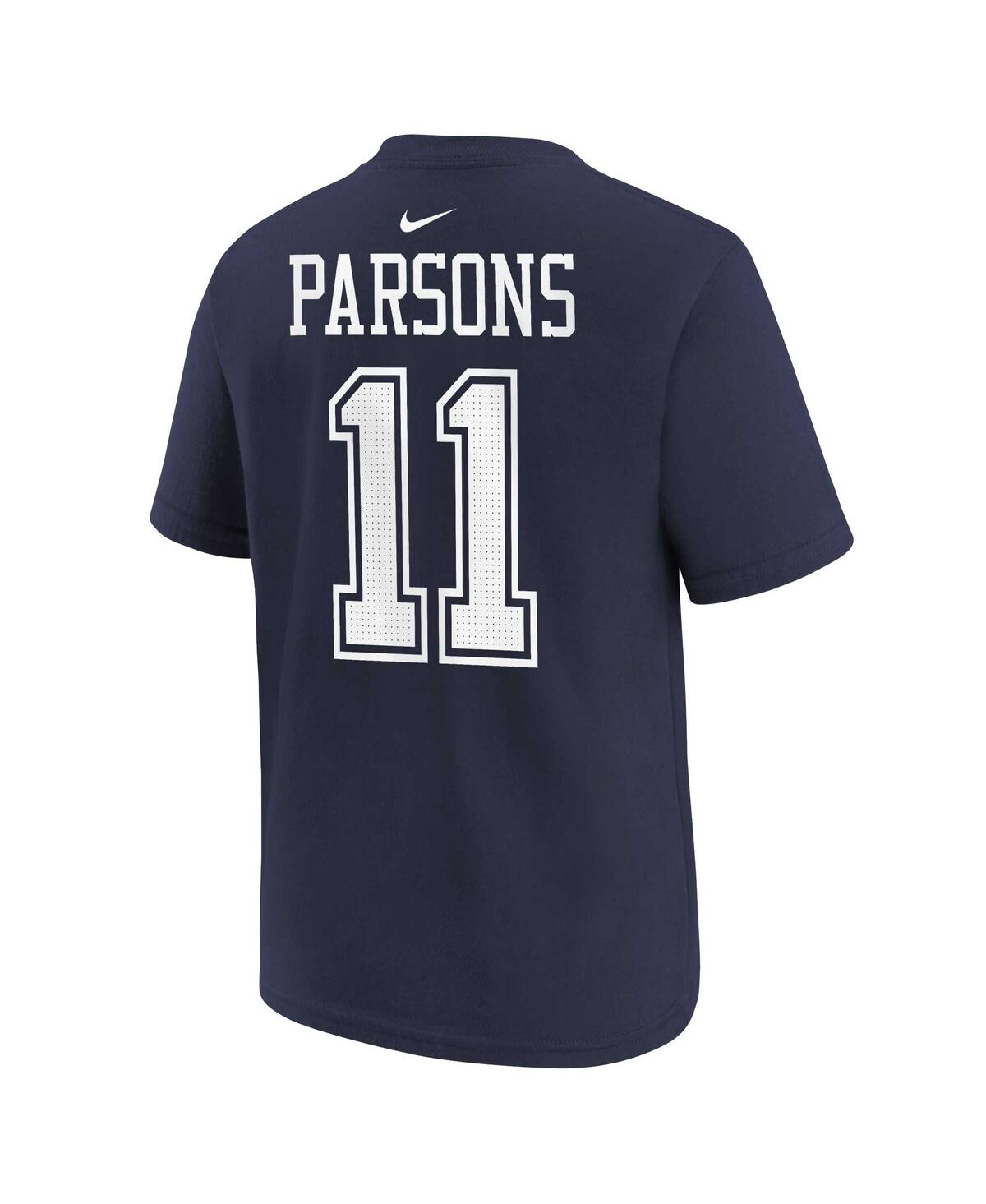 Shop Nike Preschool Boys And Girls  Micah Parsons Navy Dallas Cowboys Player Name And Number T-shirt