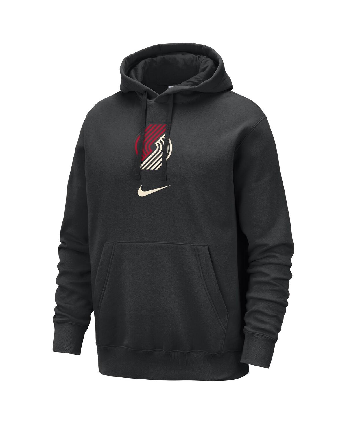 Shop Nike Men's  Black Portland Trail Blazers 2023/24 City Edition Essential Club Pullover Hoodie